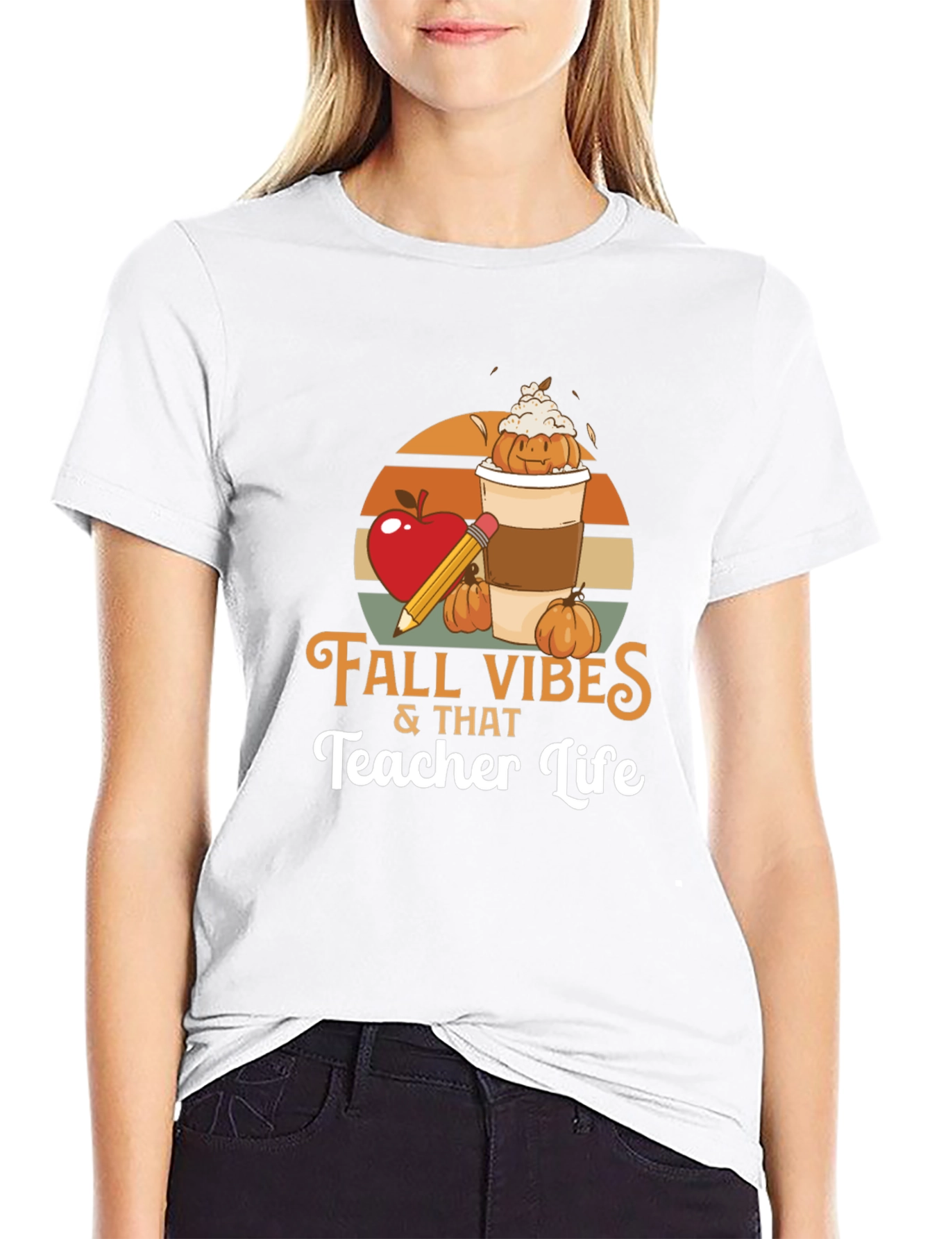 Fall Vibes Teacher Life T-Shirt
