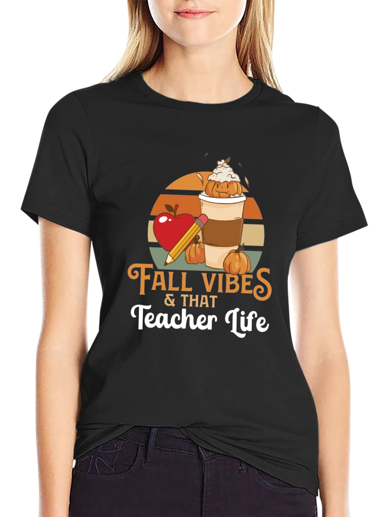 Fall Vibes Teacher Life T-Shirt