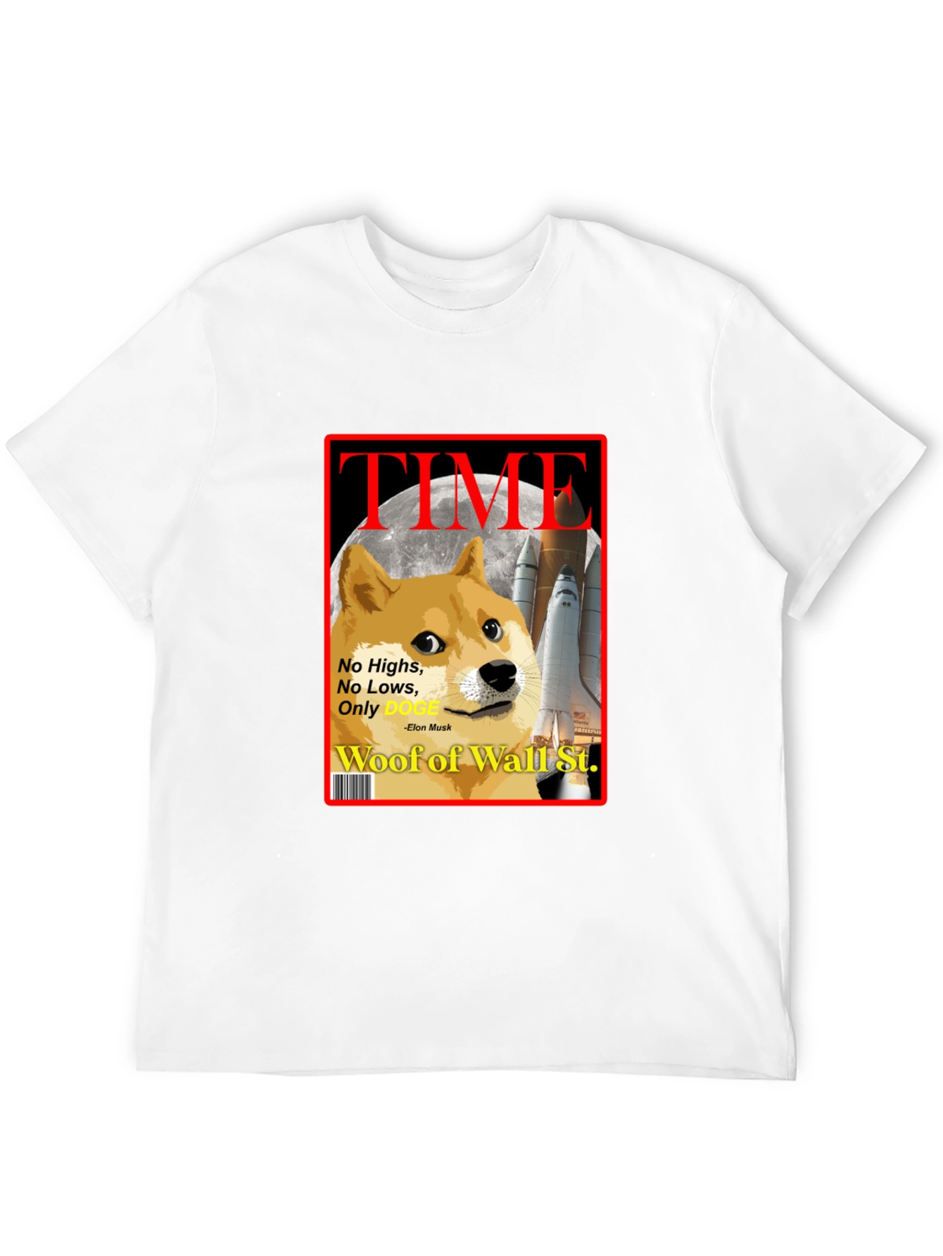 Doge TIME Magazine T-Shirt – Funny Crypto Meme Tee