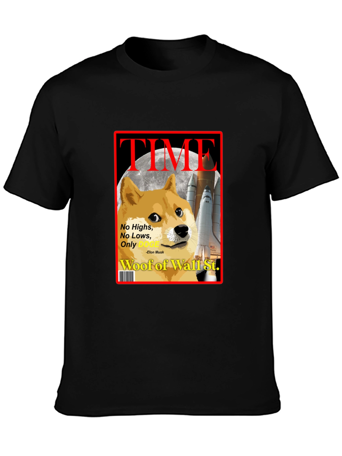 Doge TIME Magazine T-Shirt – Funny Crypto Meme Tee