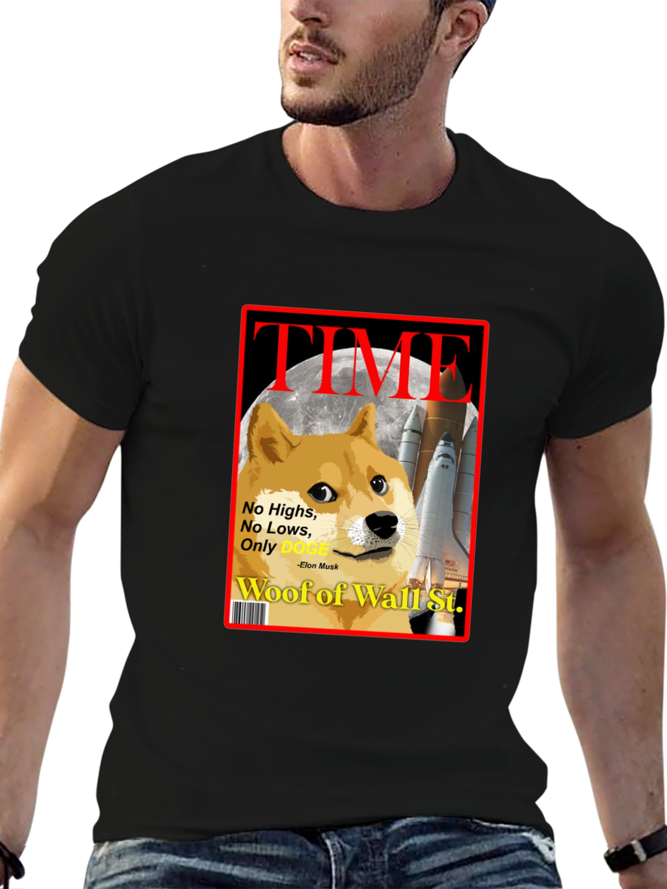Doge TIME Magazine T-Shirt – Funny Crypto Meme Tee