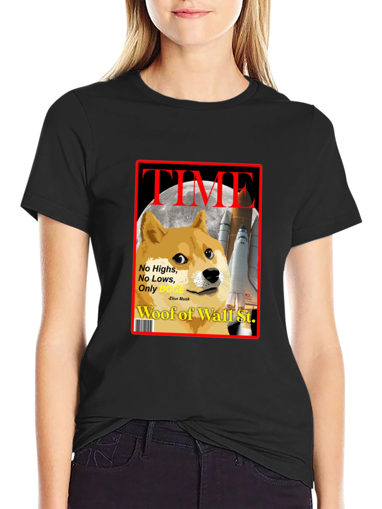 Doge TIME Magazine T-Shirt – Funny Crypto Meme Tee