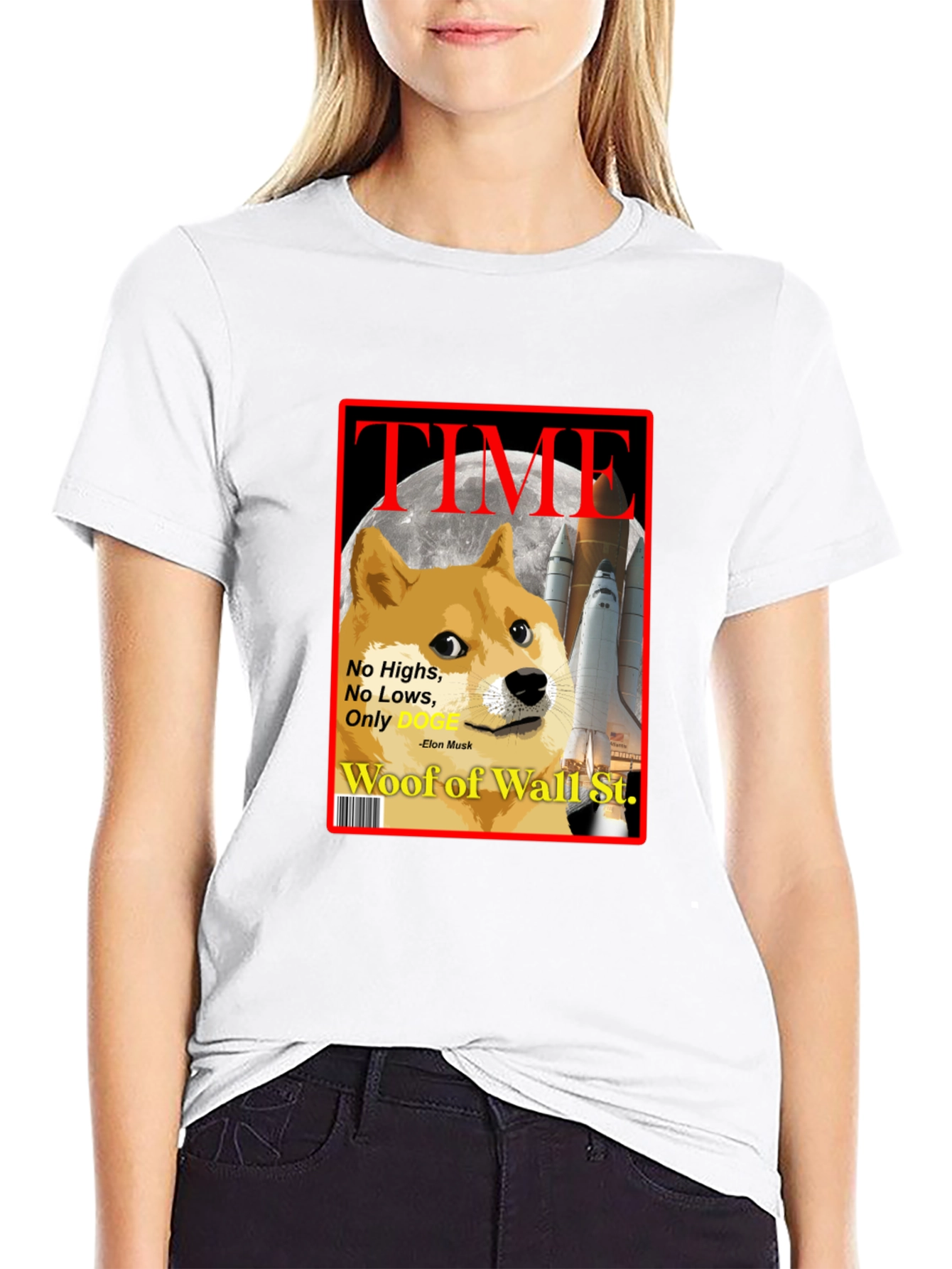 Doge TIME Magazine T-Shirt – Funny Crypto Meme Tee