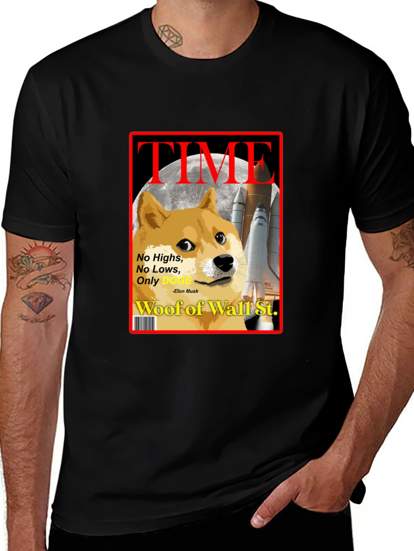 Doge TIME Magazine T-Shirt – Funny Crypto Meme Tee