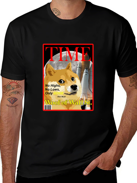 Doge TIME Magazine T-Shirt – Funny Crypto Meme Tee