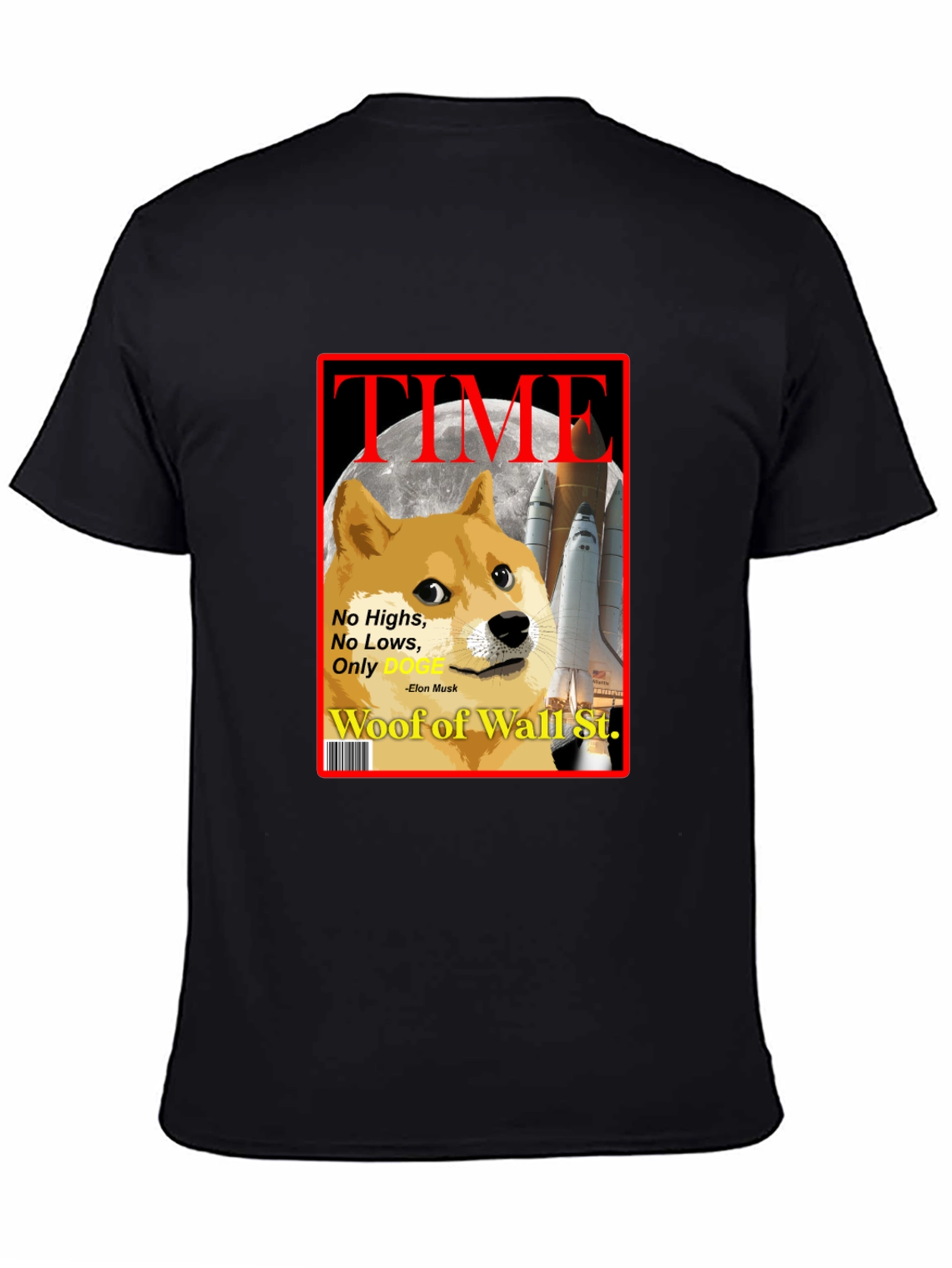Doge TIME Magazine T-Shirt – Funny Crypto Meme Tee
