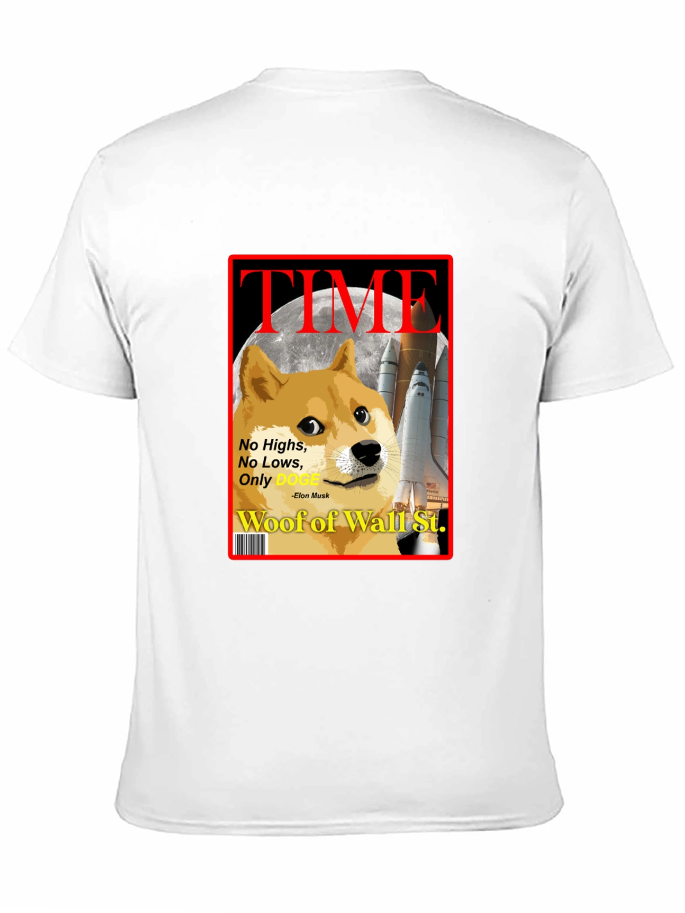 Doge TIME Magazine T-Shirt – Funny Crypto Meme Tee