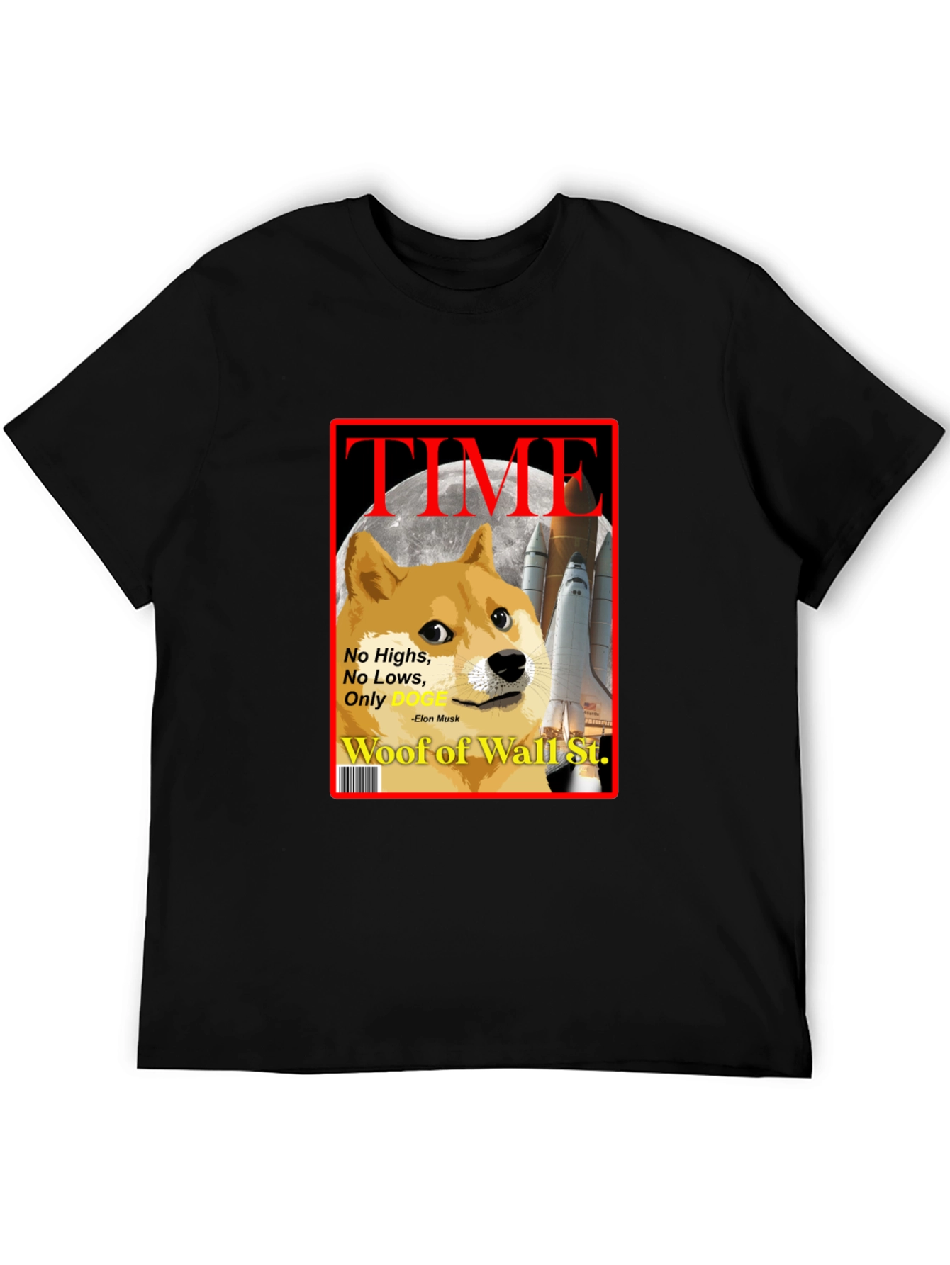 Doge TIME Magazine T-Shirt – Funny Crypto Meme Tee