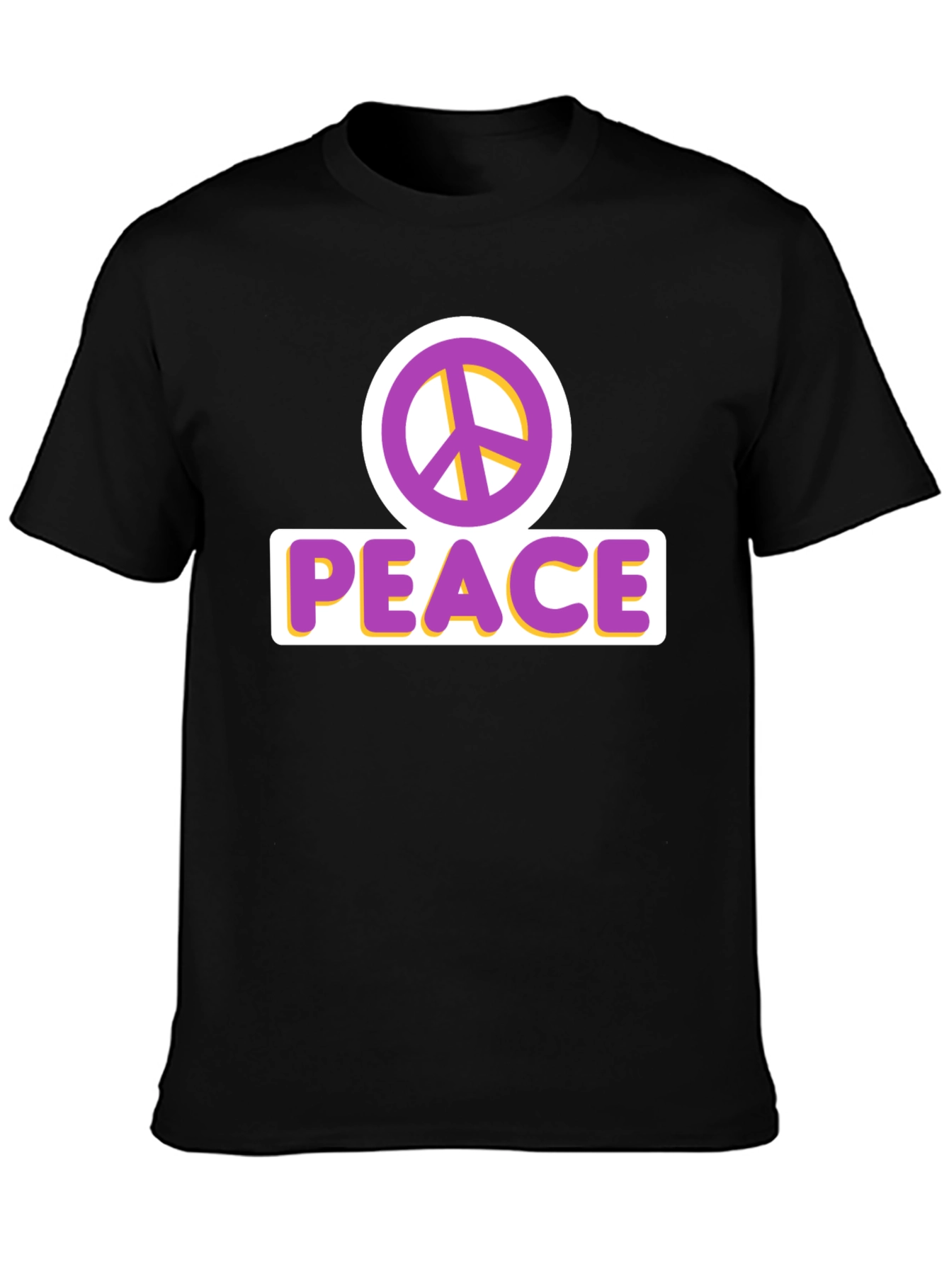 Peace Sign T-Shirt - Black Graphic Tee