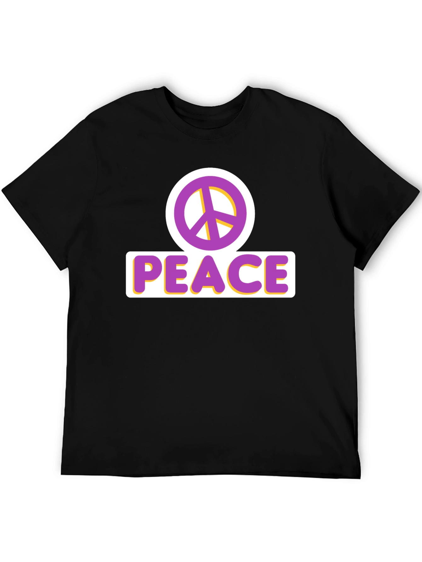 Peace Sign T-Shirt - Black Graphic Tee