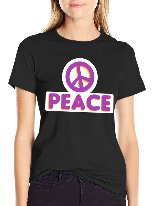 Peace Sign T-Shirt - Black Graphic Tee