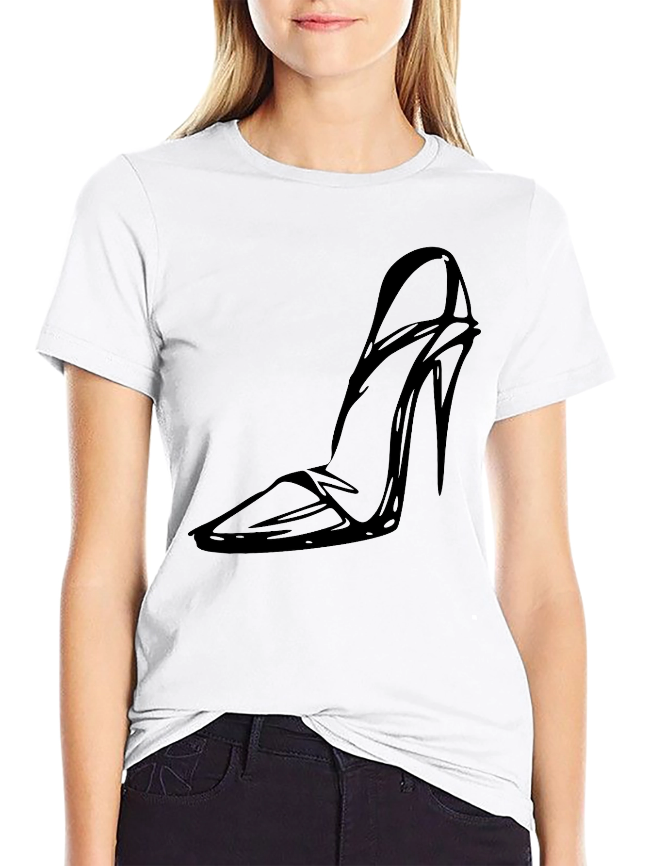 Black Shoe Graphic Tee