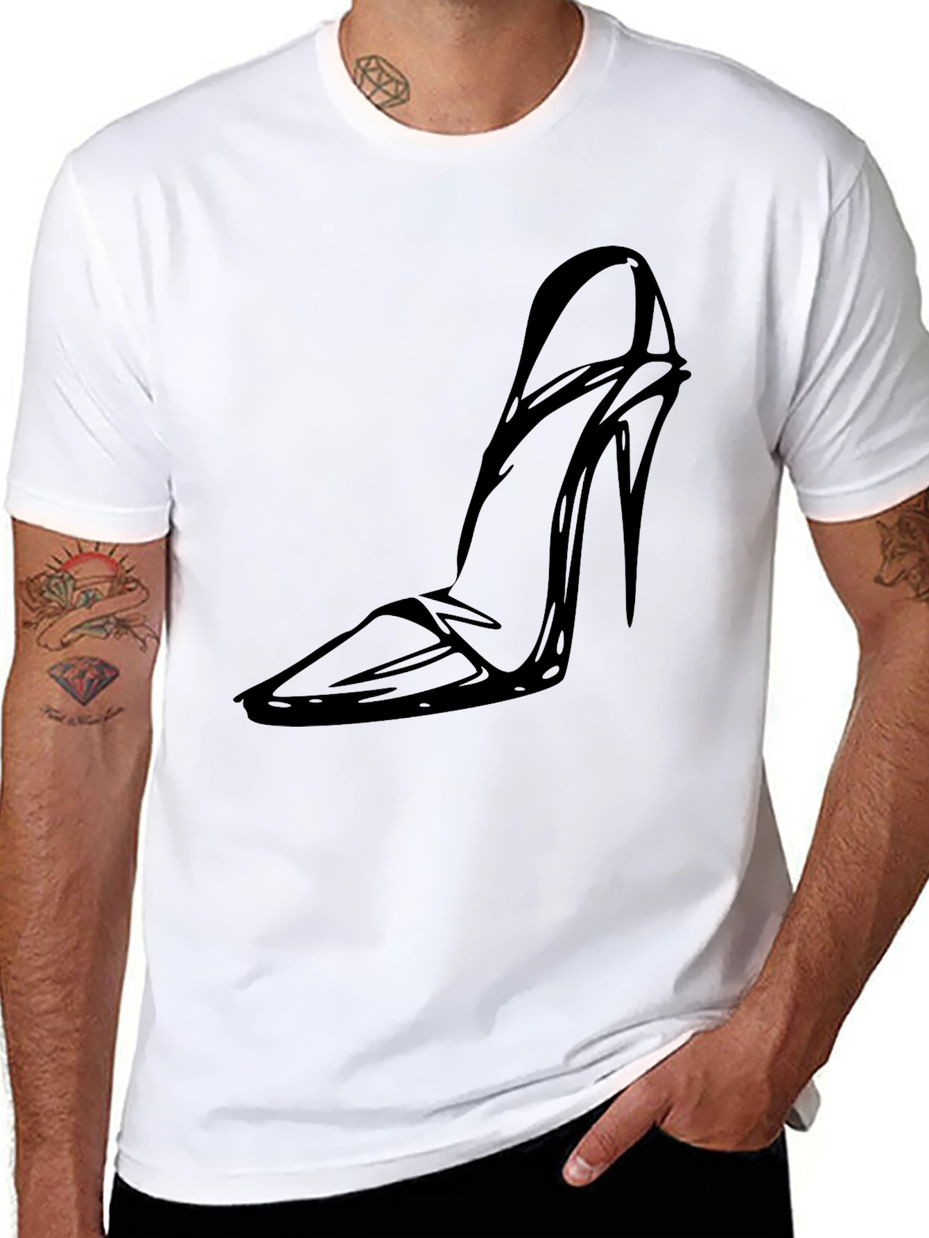 Black Shoe Graphic Tee