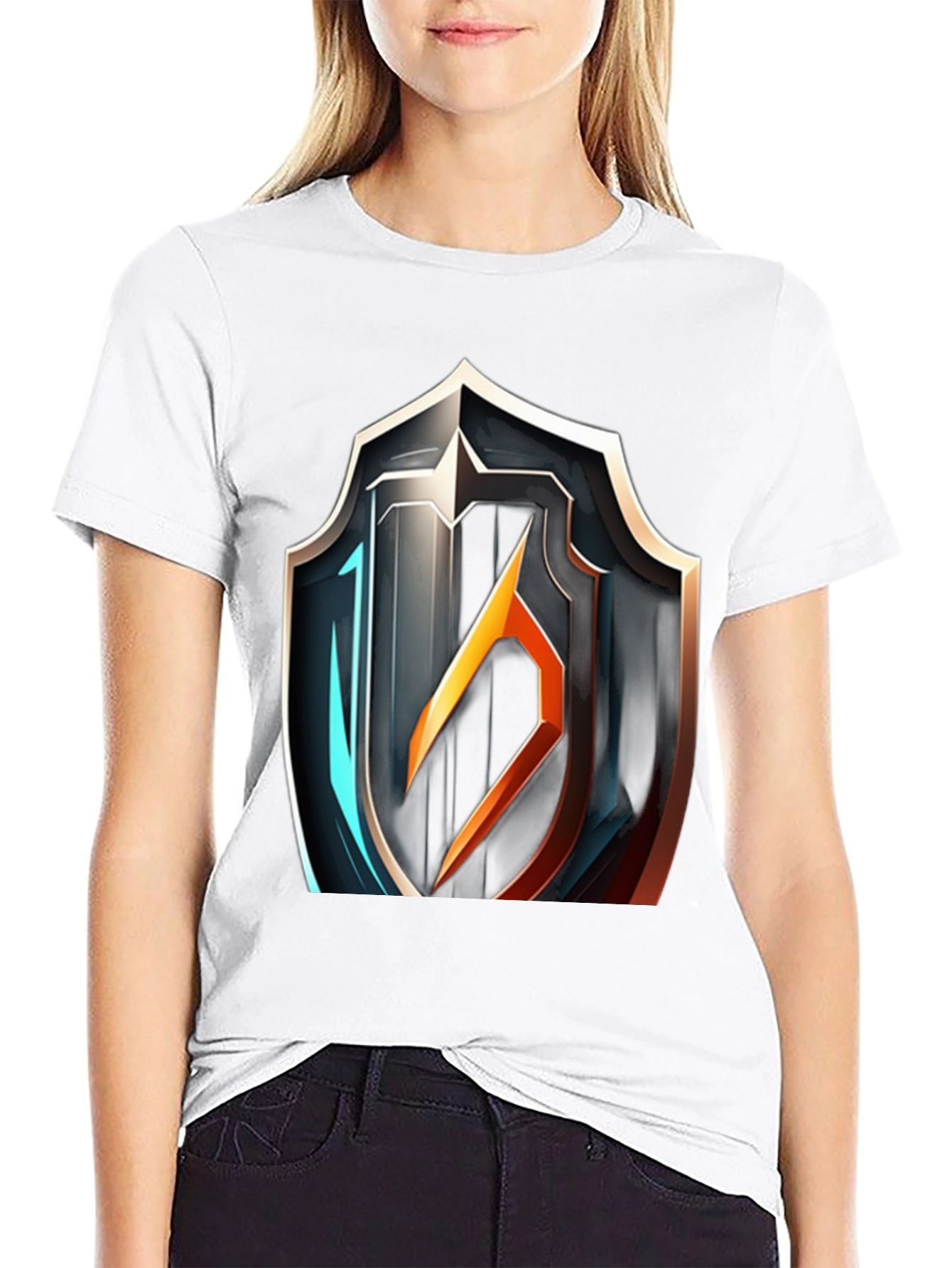 Shield Graphic Tee - Modern Armor Design