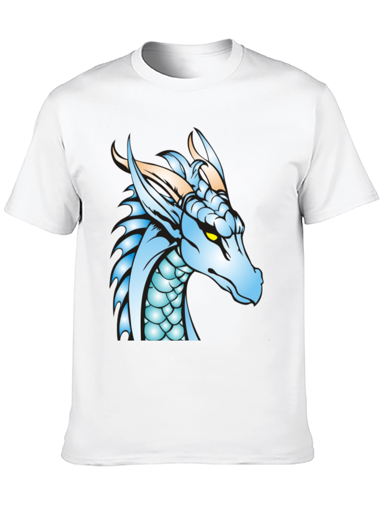 Dragon Graphic Tee - Black Cotton T-Shirt