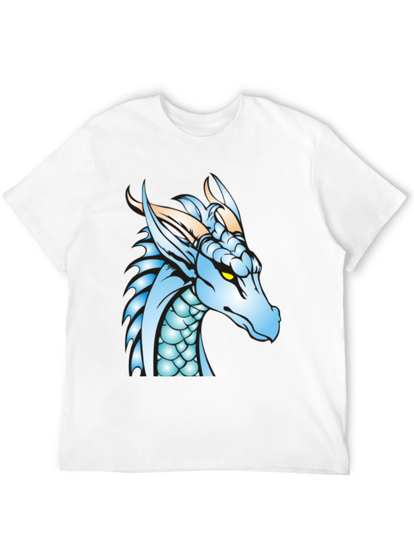 Dragon Graphic Tee - Black Cotton T-Shirt
