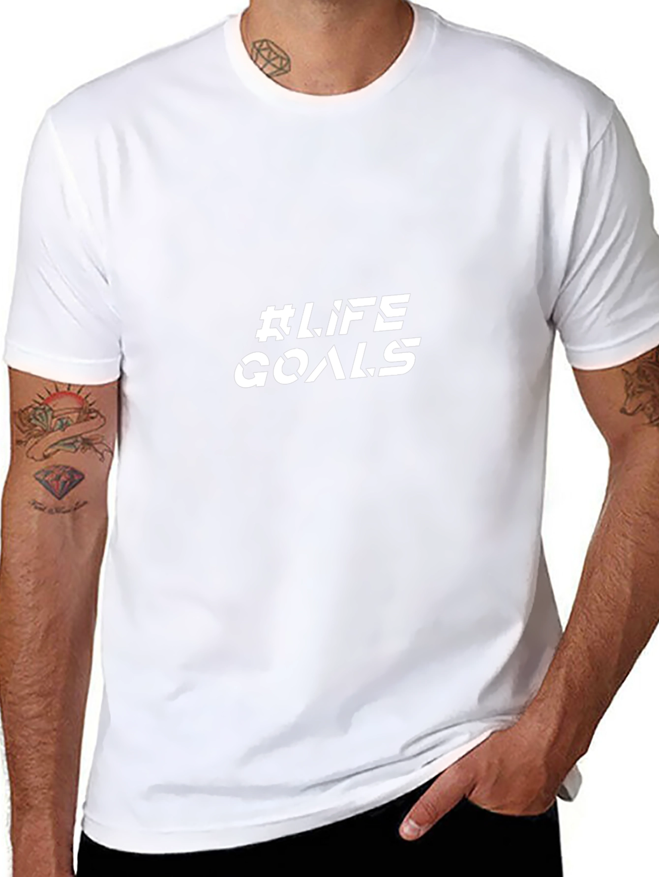 Life Goals Graphic Tee - Black T-Shirt