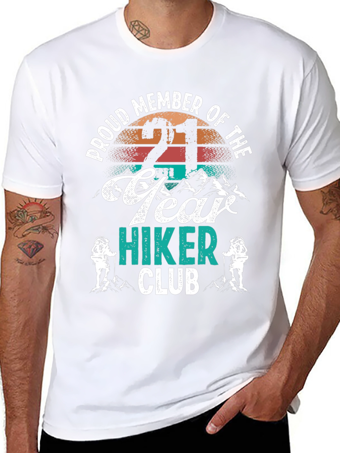 Proud 21 Year Hiker Club T-Shirt