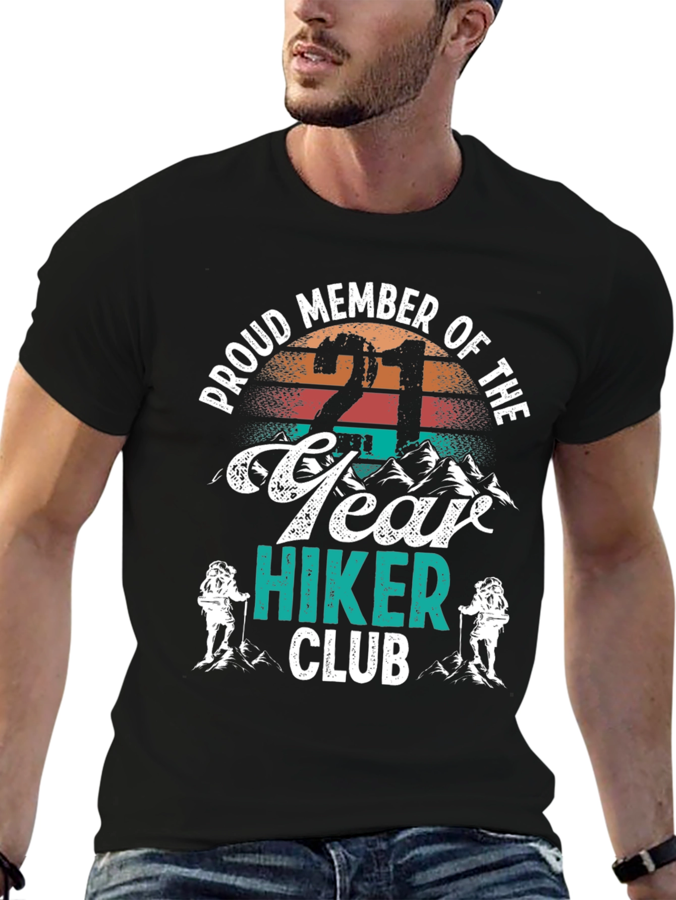 Proud 21 Year Hiker Club T-Shirt