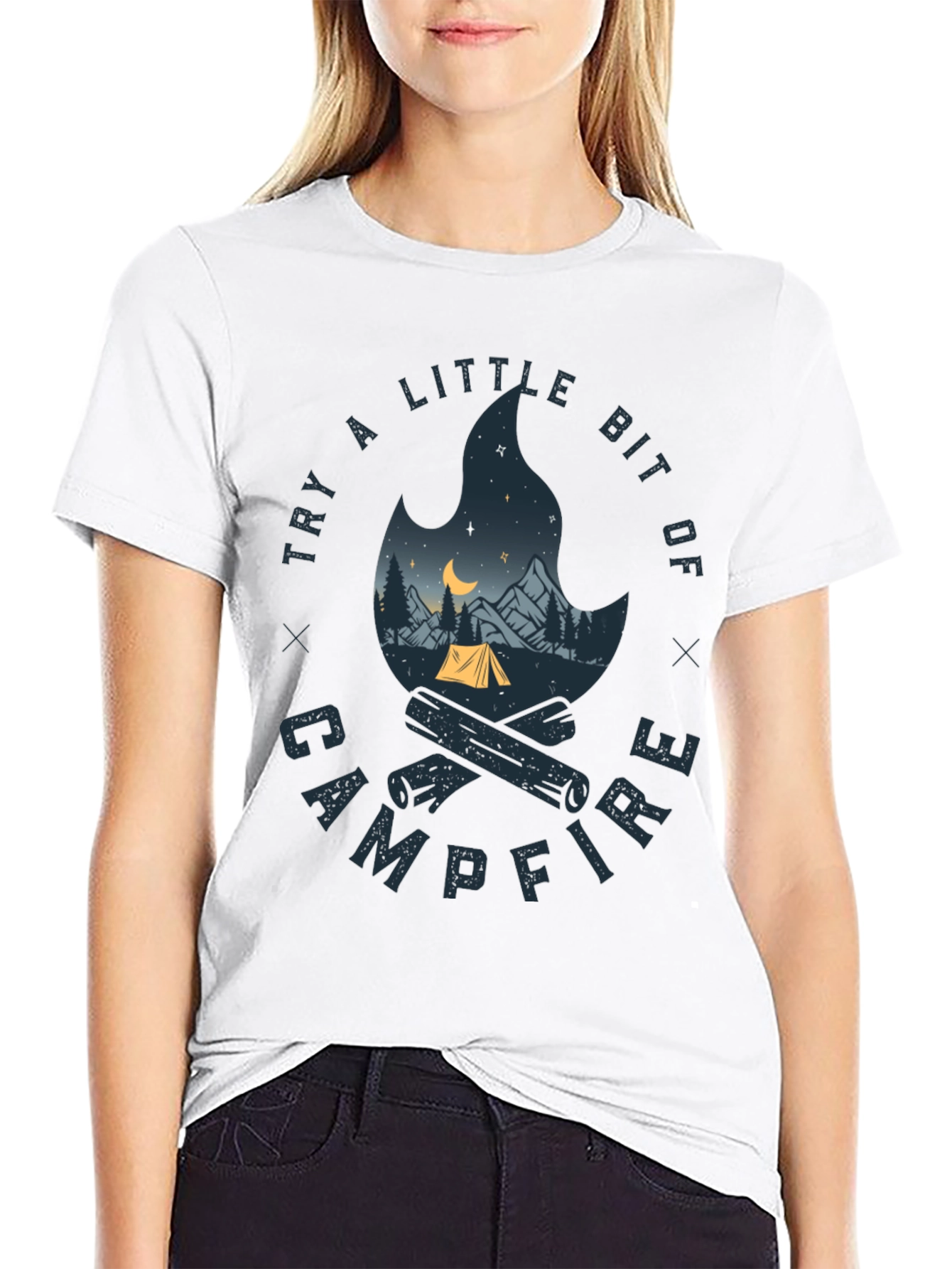 Campfire Graphic Tee - Adventure Awaits