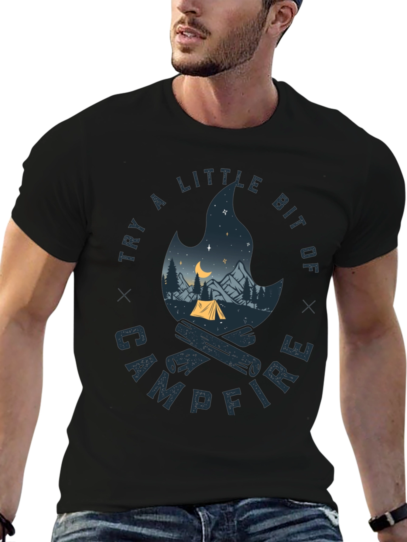 Campfire Graphic Tee - Adventure Awaits