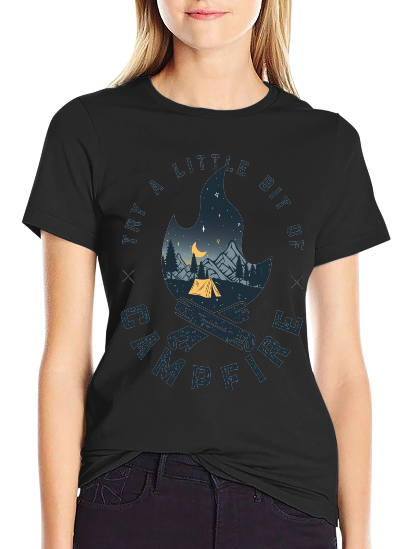 Campfire Graphic Tee - Adventure Awaits