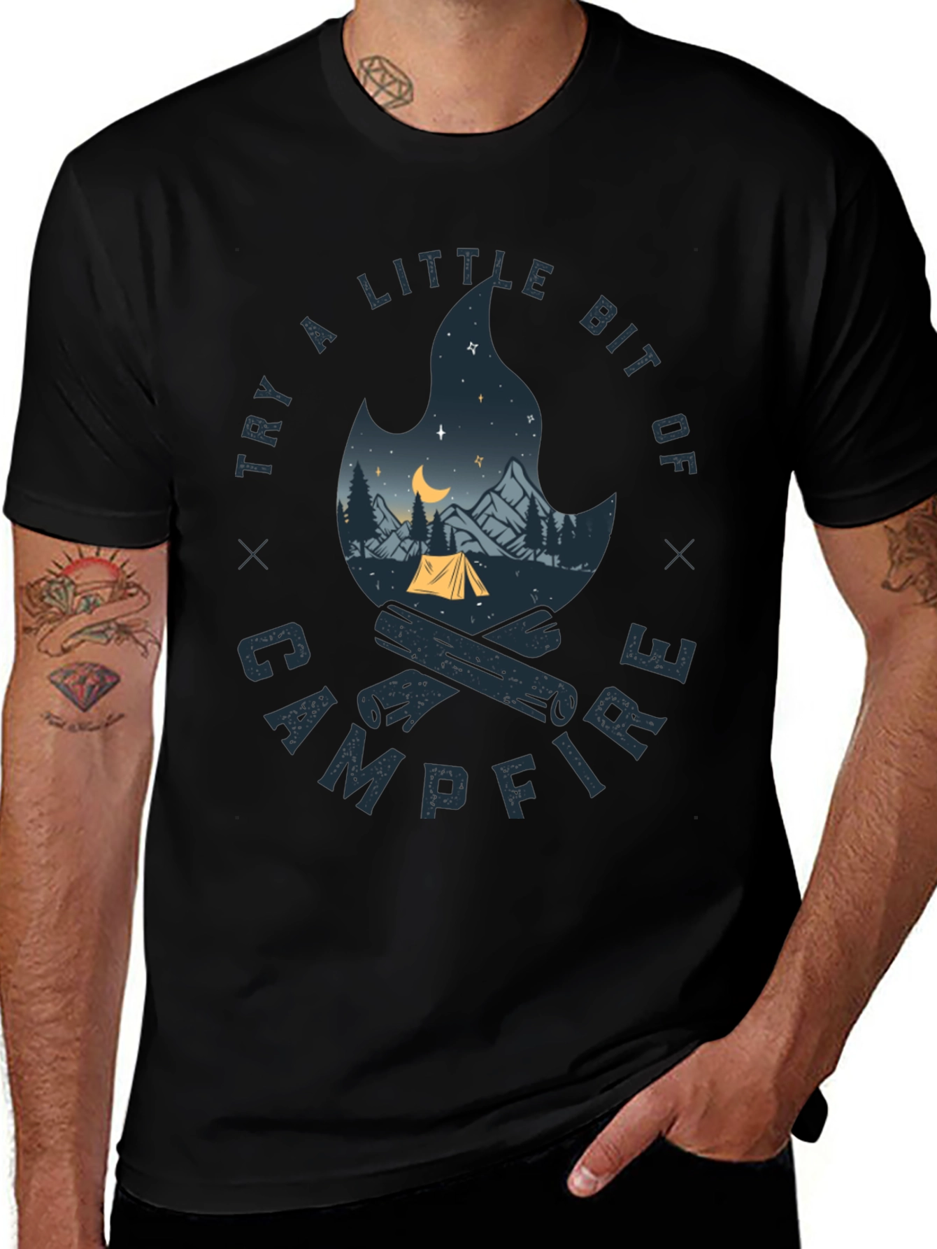 Campfire Graphic Tee - Adventure Awaits