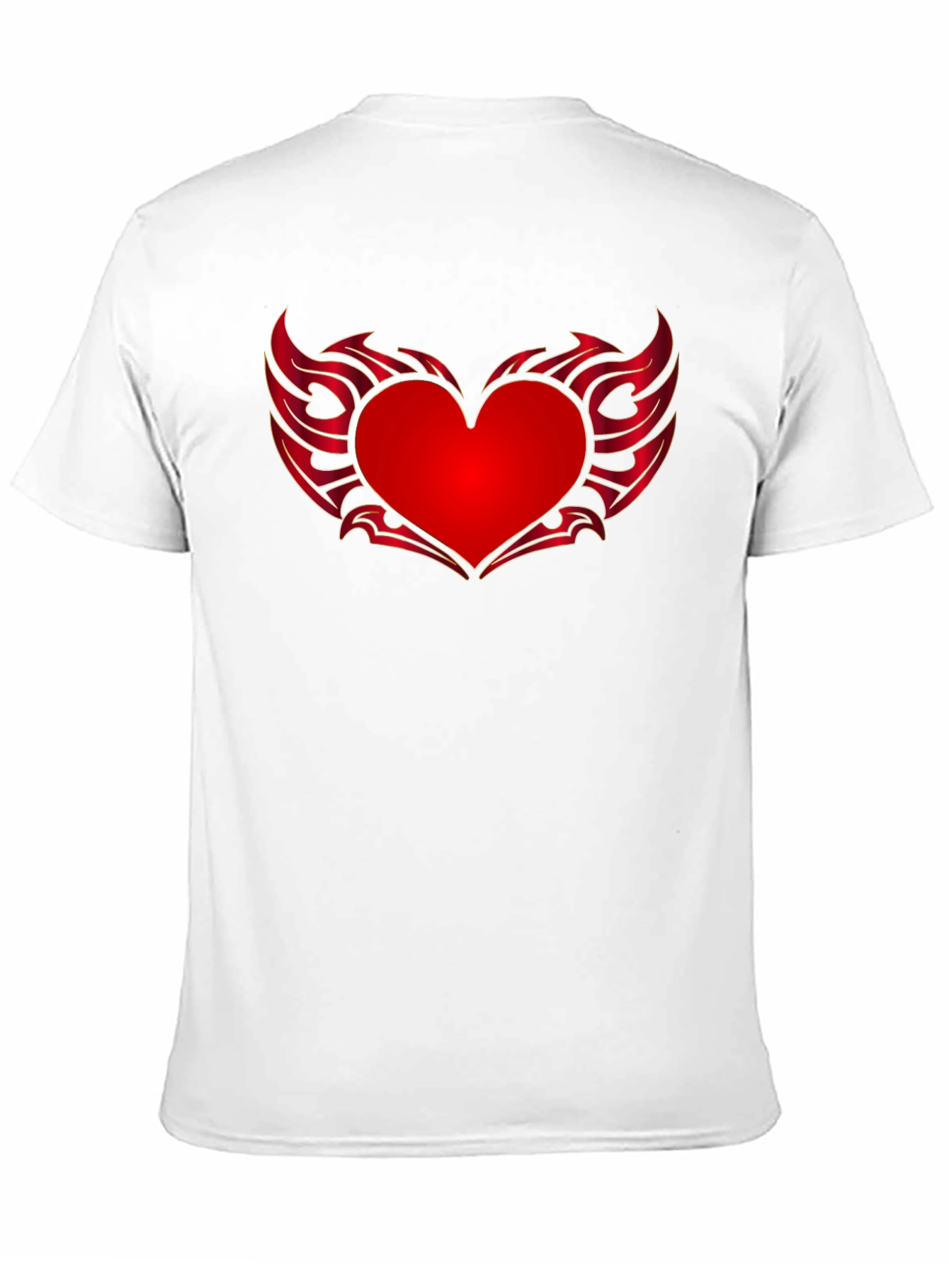 Heart Wings Graphic Tee - Black