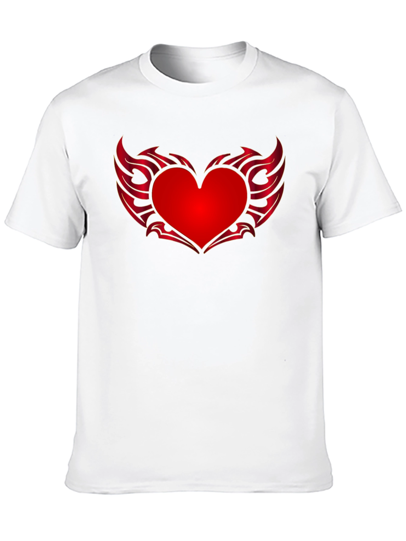 Heart Wings Graphic Tee - Black