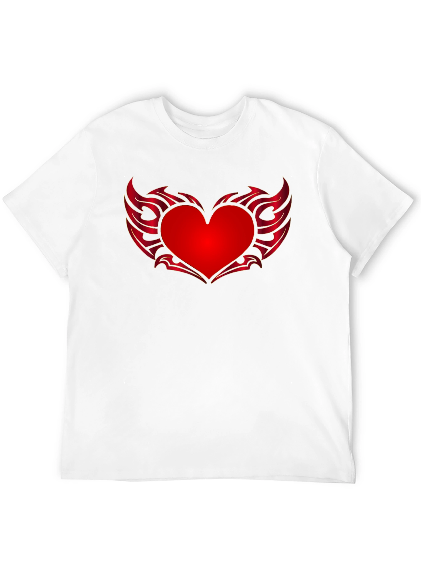 Heart Wings Graphic Tee - Black