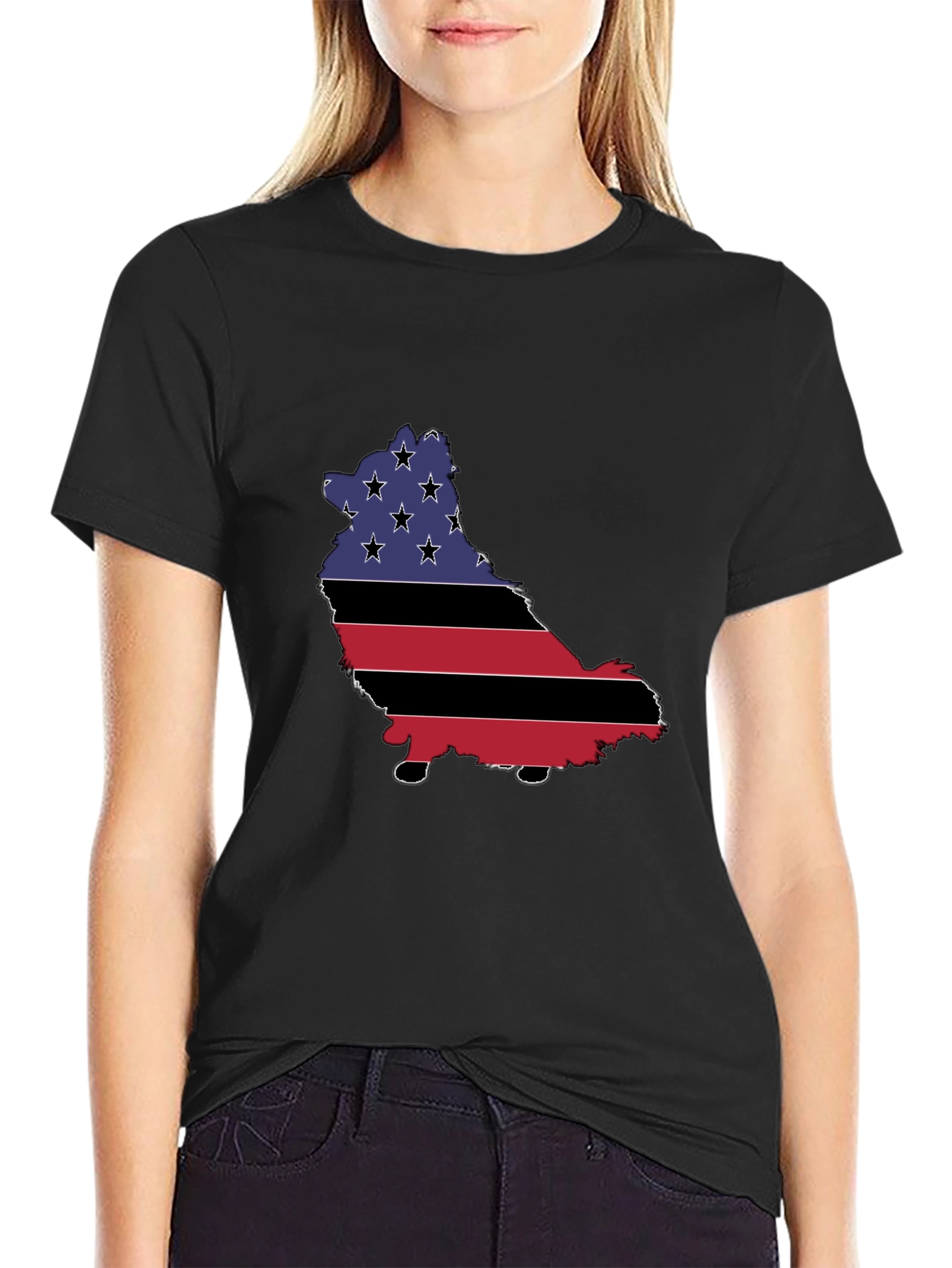 Patriotic Dog Flag T-Shirt – USA Dog Lover Tee