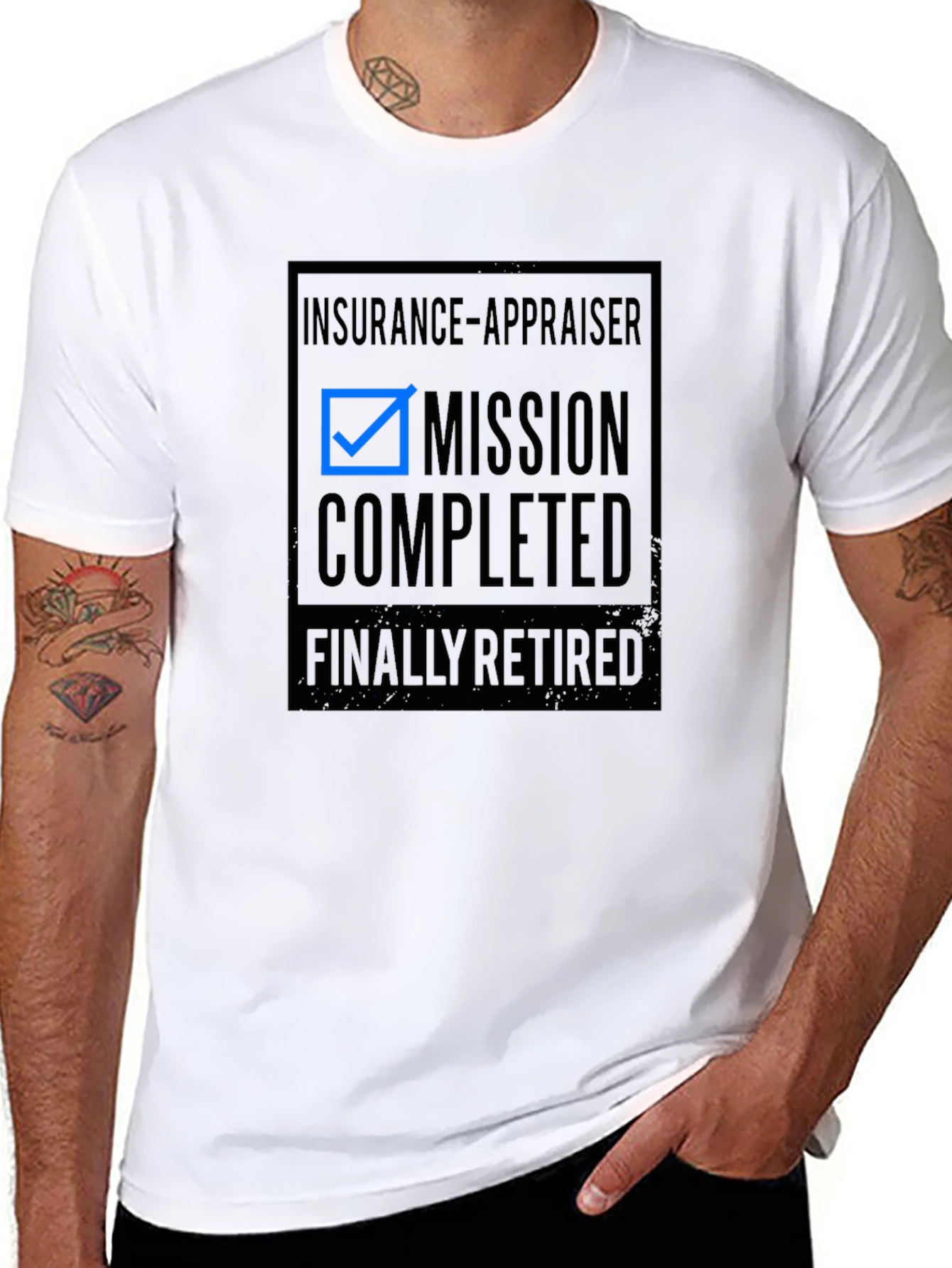 Insurance Appraiser Retirement T-Shirt Mission Complete