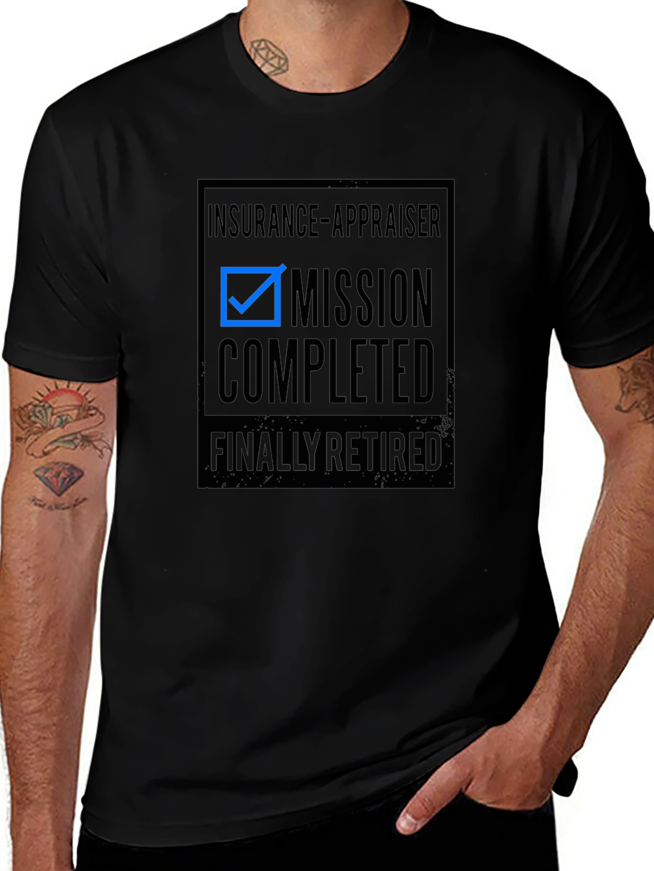 Insurance Appraiser Retirement T-Shirt Mission Complete