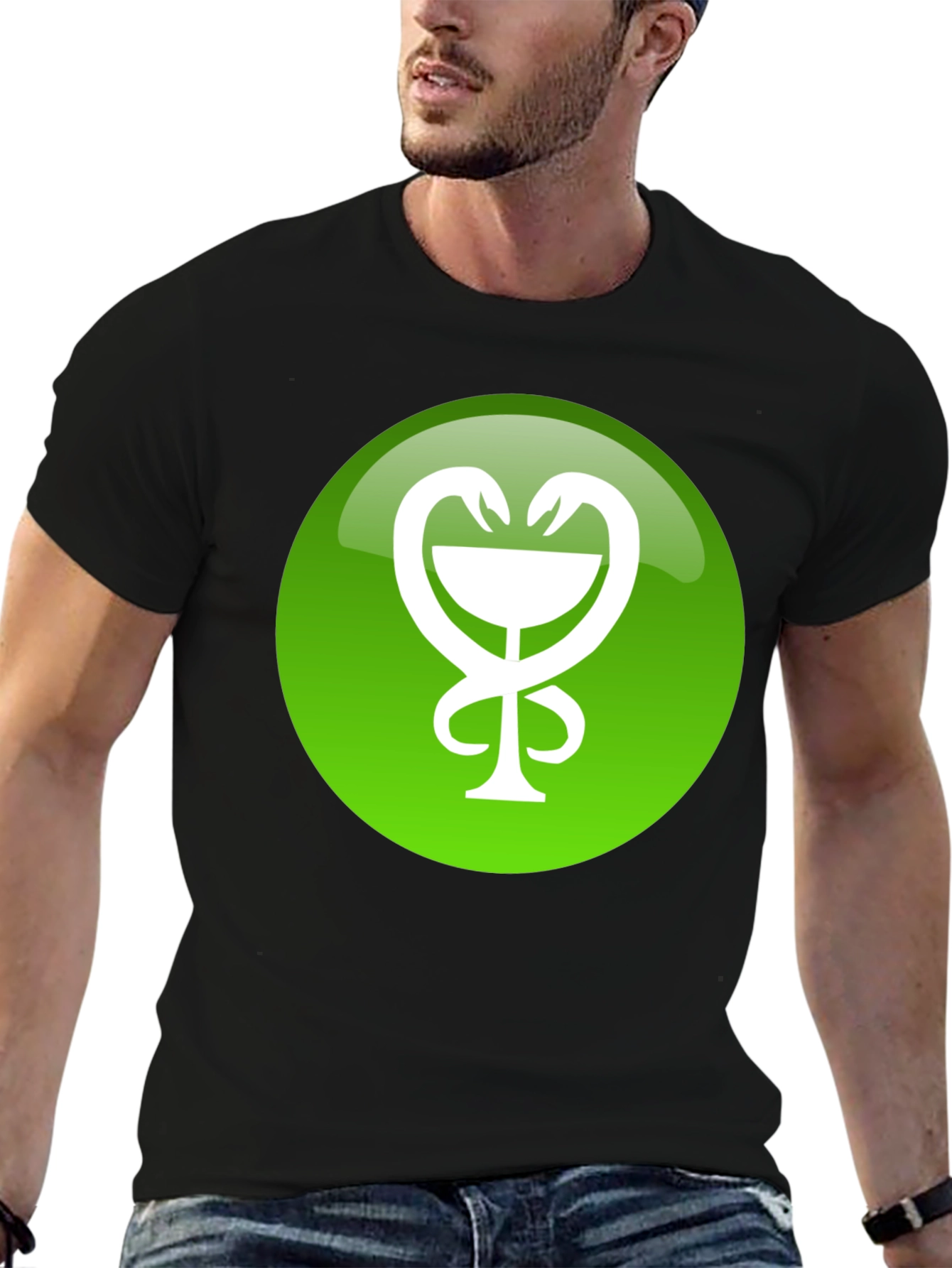 Pharmacy Symbol Graphic Tee - Green