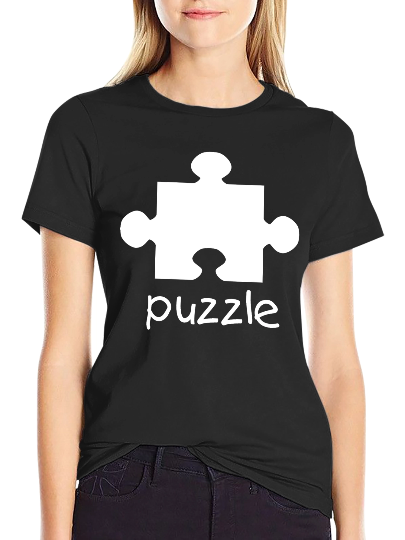 Puzzle Piece Graphic Tee - Autism Awareness Shirt
