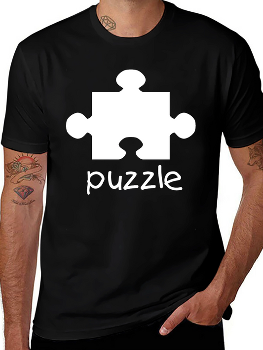 Puzzle Piece Graphic Tee - Autism Awareness Shirt