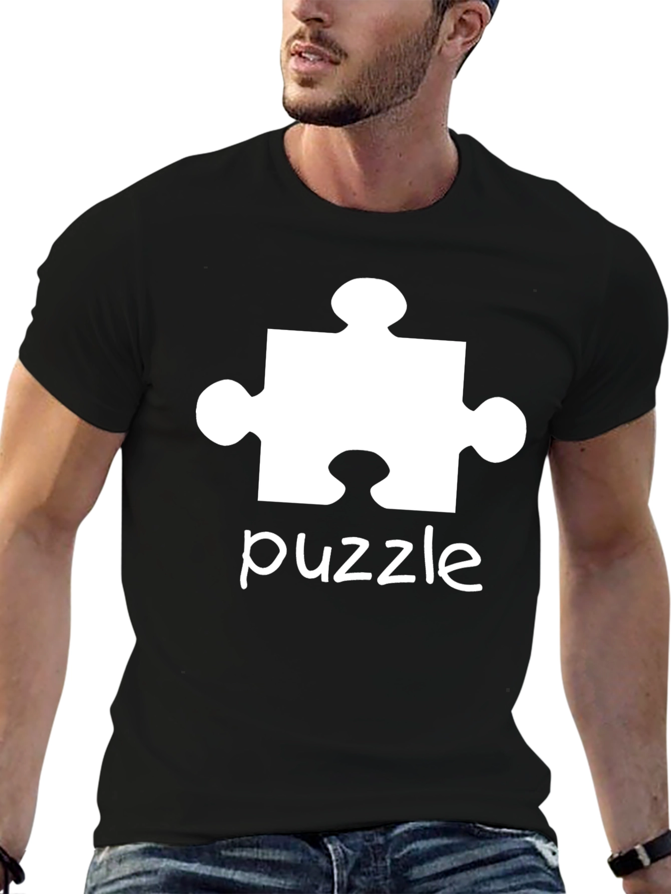 Puzzle Piece Graphic Tee - Autism Awareness Shirt