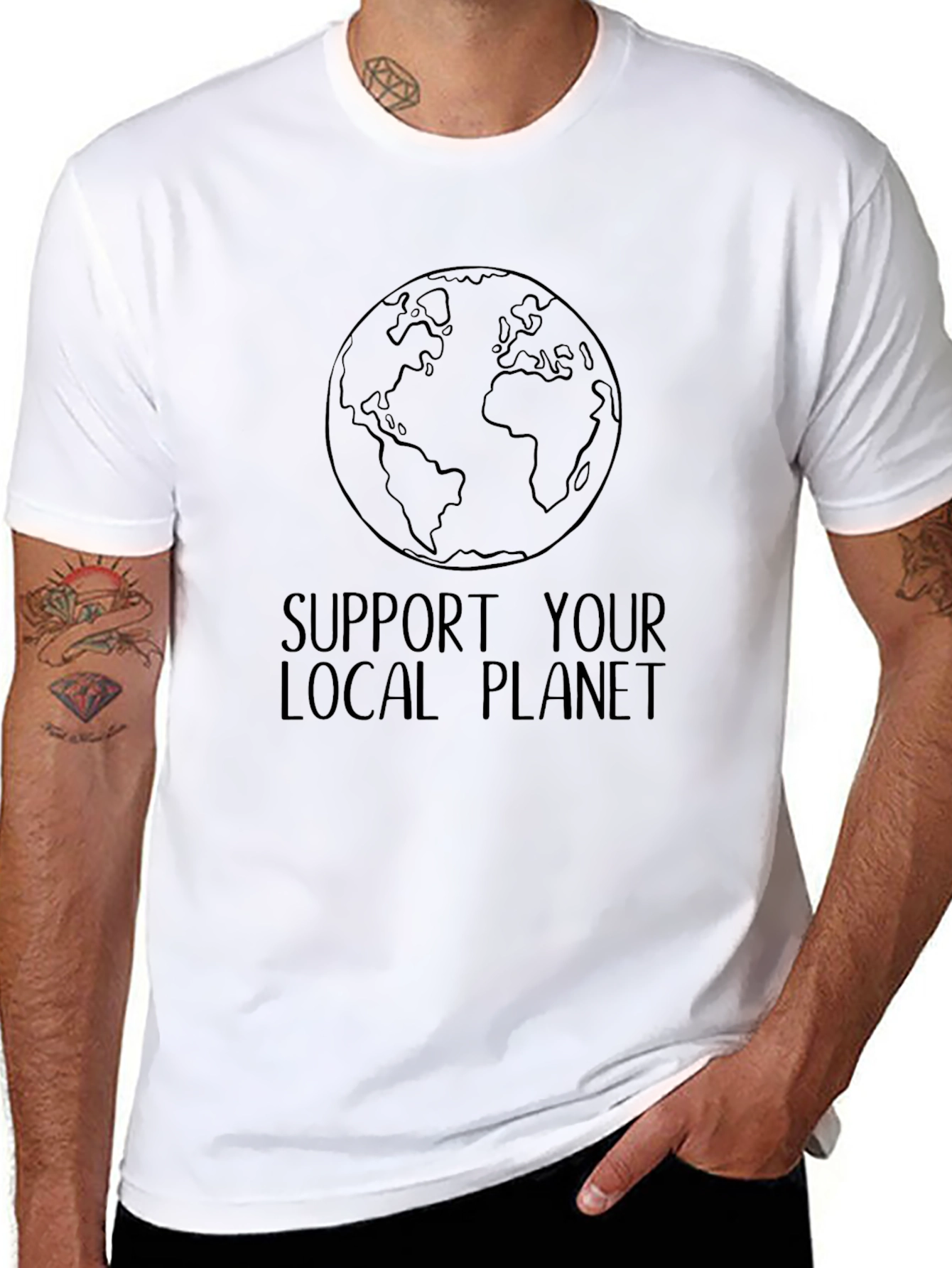 Support Your Local Planet Graphic Tee