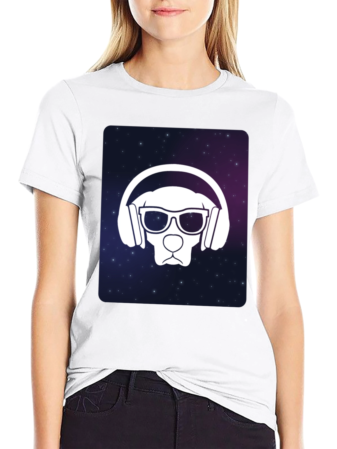 Cool Dog DJ Graphic T-Shirt