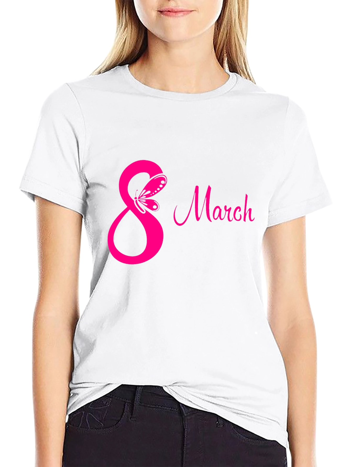 International Womens Day 8 March Black T-Shirt