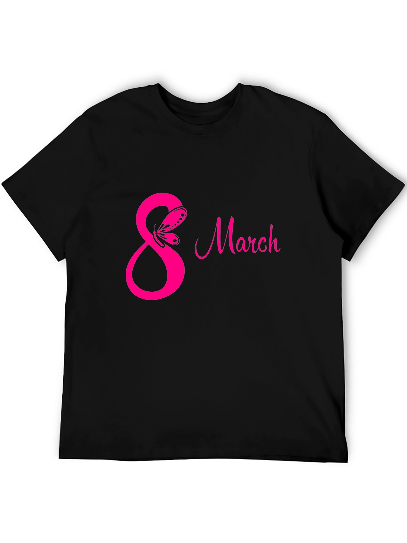 International Womens Day 8 March Black T-Shirt