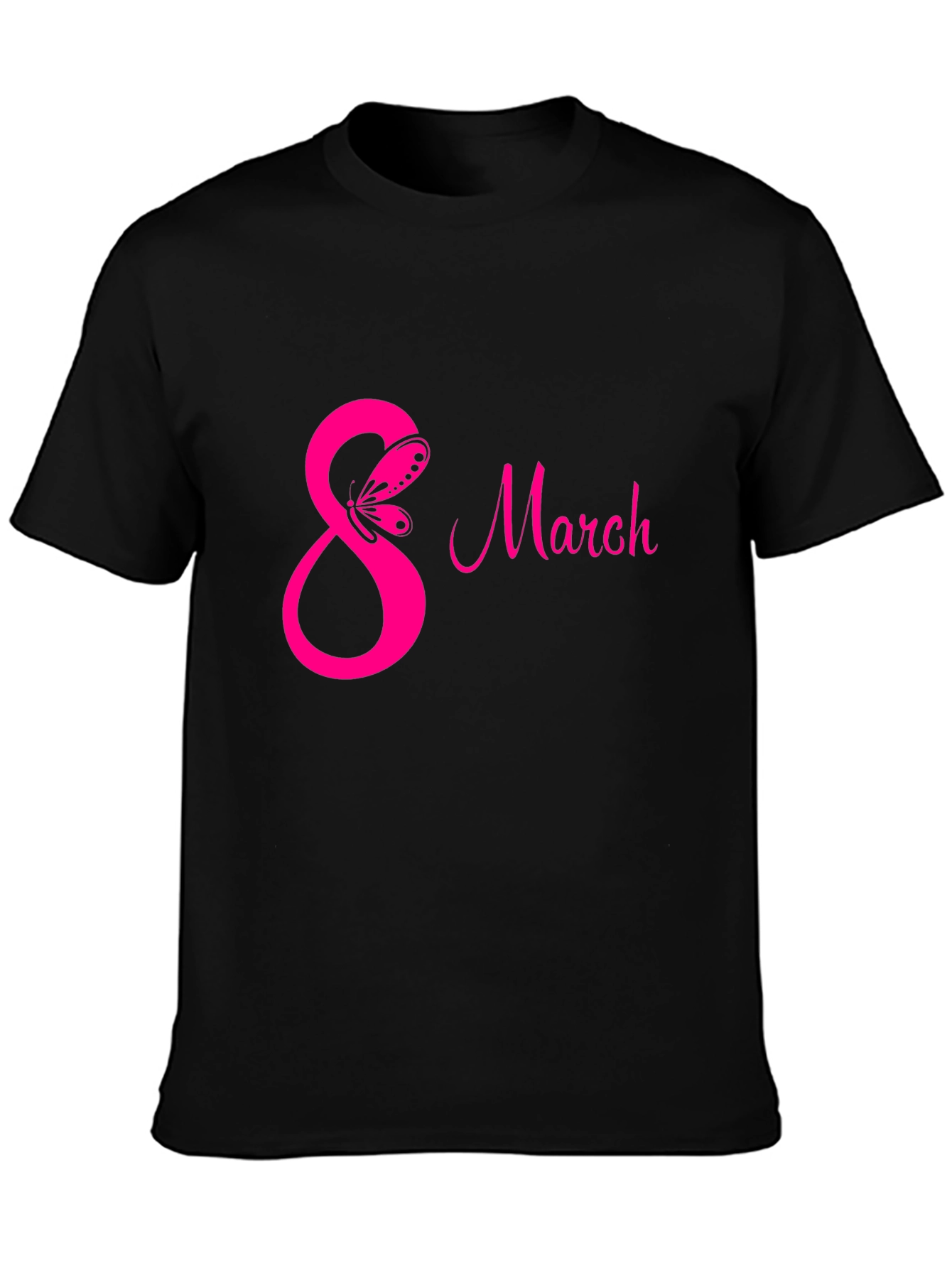 International Womens Day 8 March Black T-Shirt