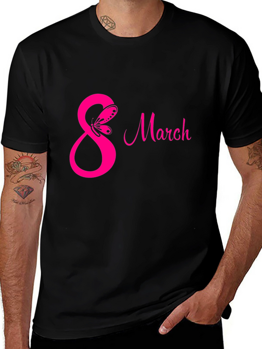 International Womens Day 8 March Black T-Shirt