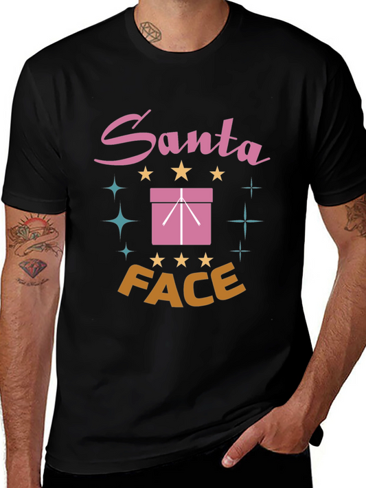 Santa Face Graphic T-Shirt