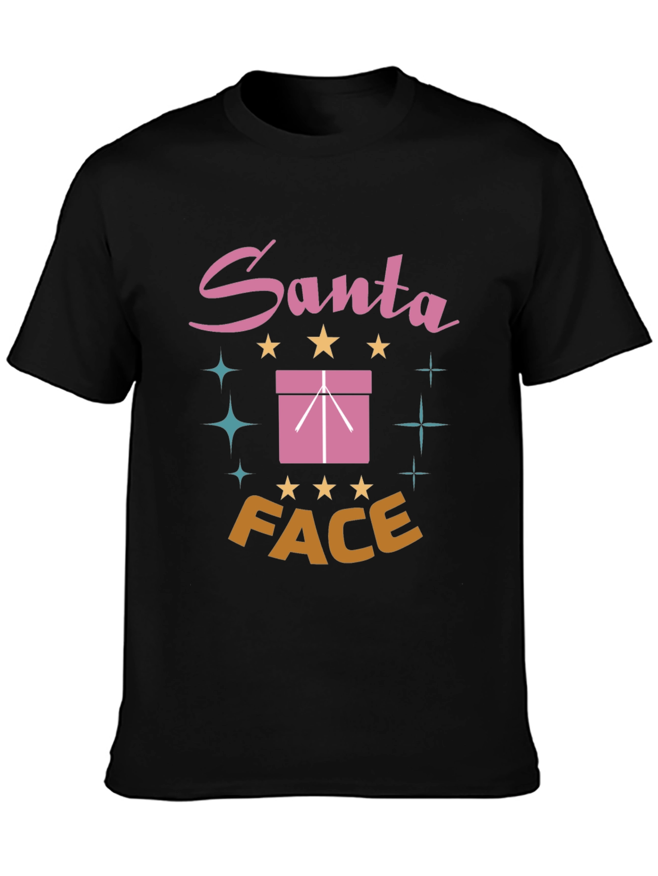 Santa Face Graphic T-Shirt