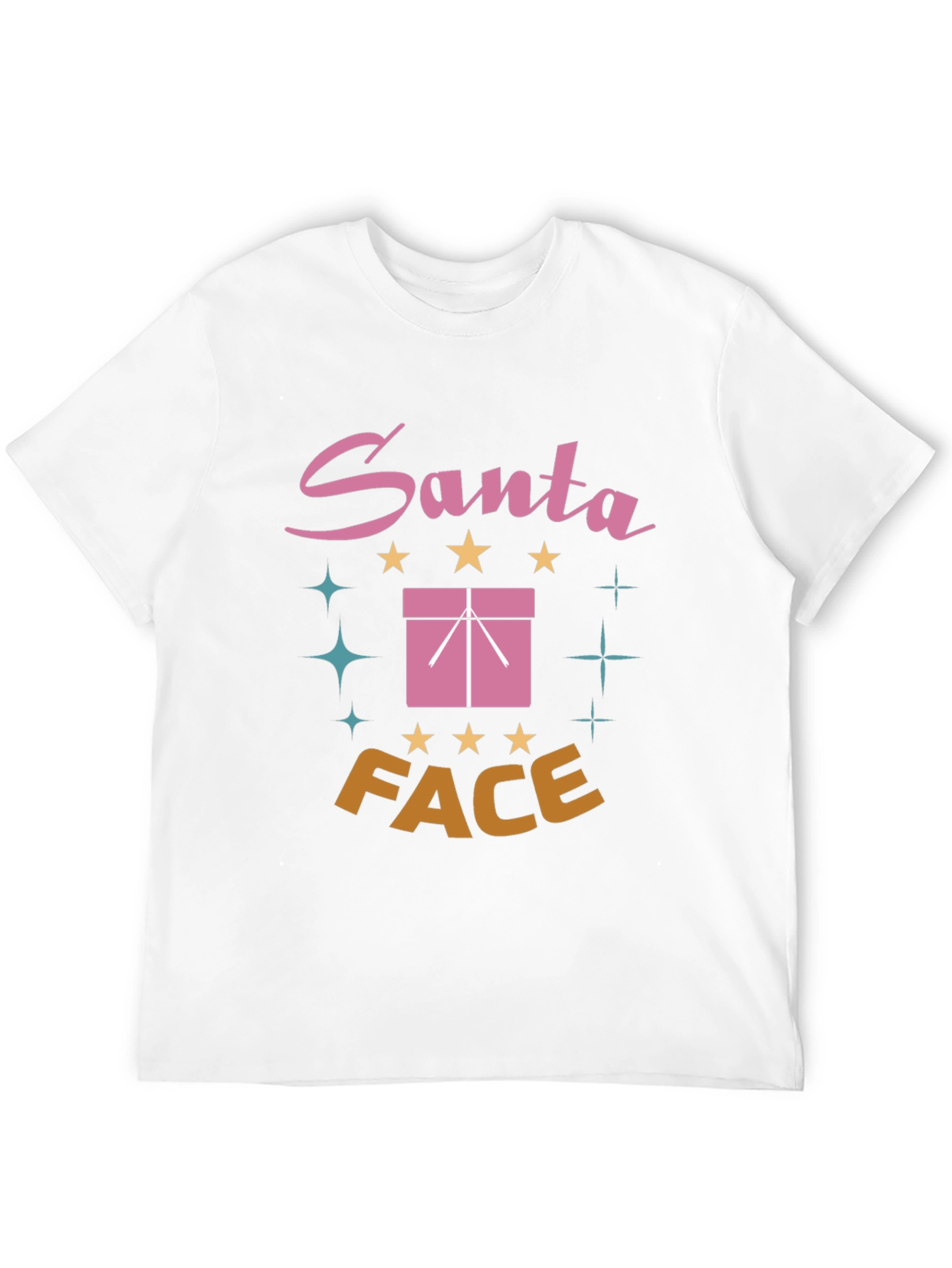 Santa Face Graphic T-Shirt