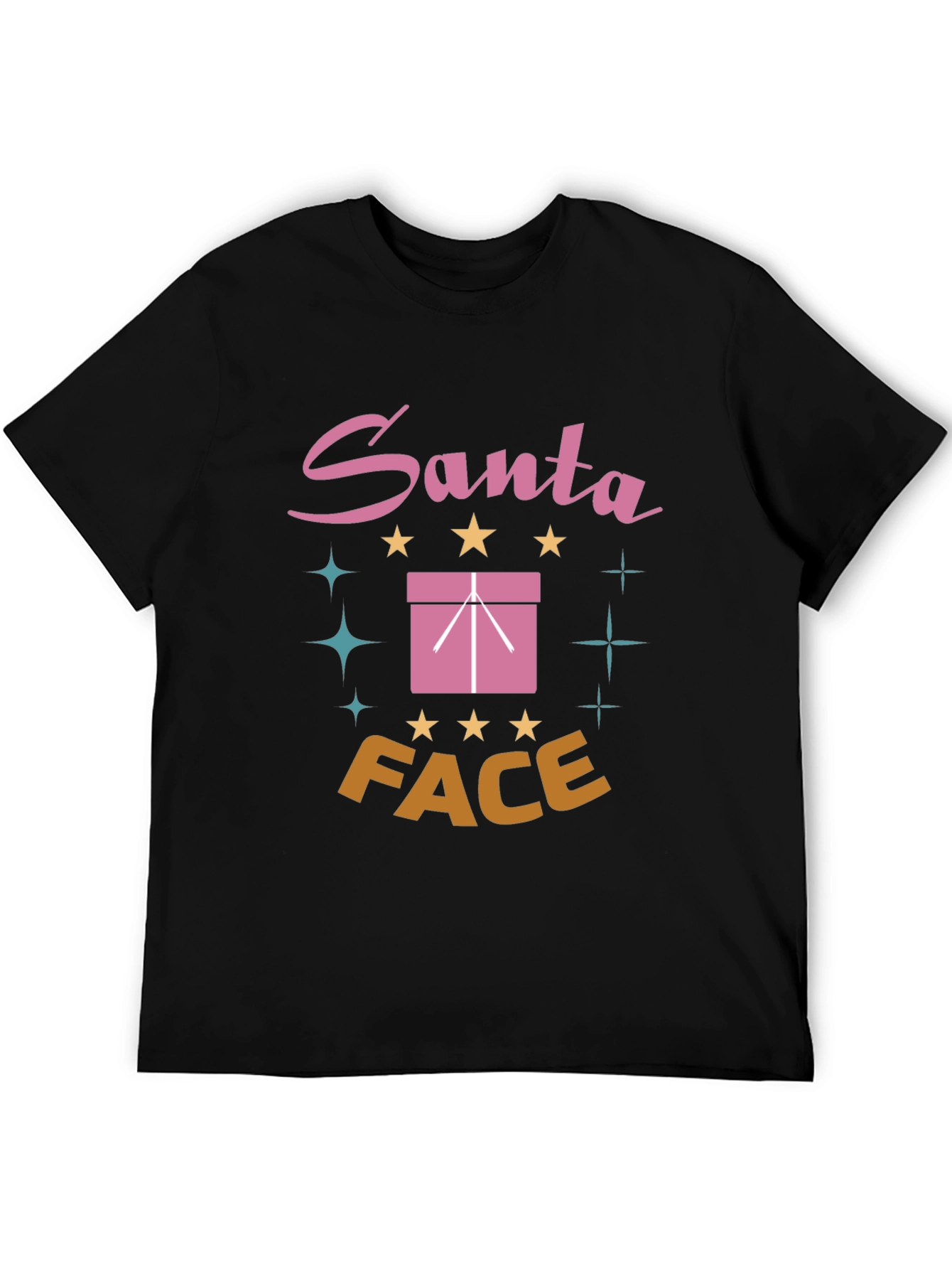 Santa Face Graphic T-Shirt