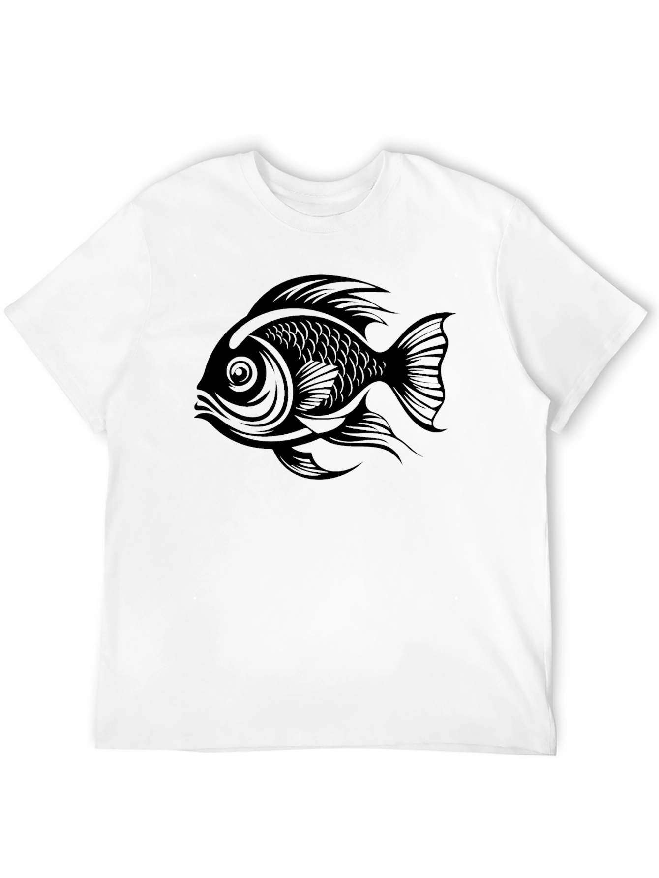 Black Fish Graphic Mens T-Shirt