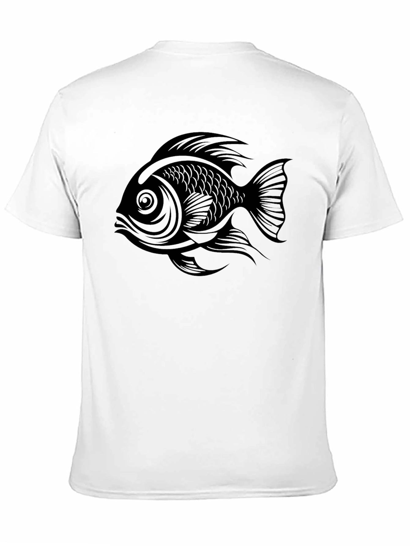 Black Fish Graphic Mens T-Shirt