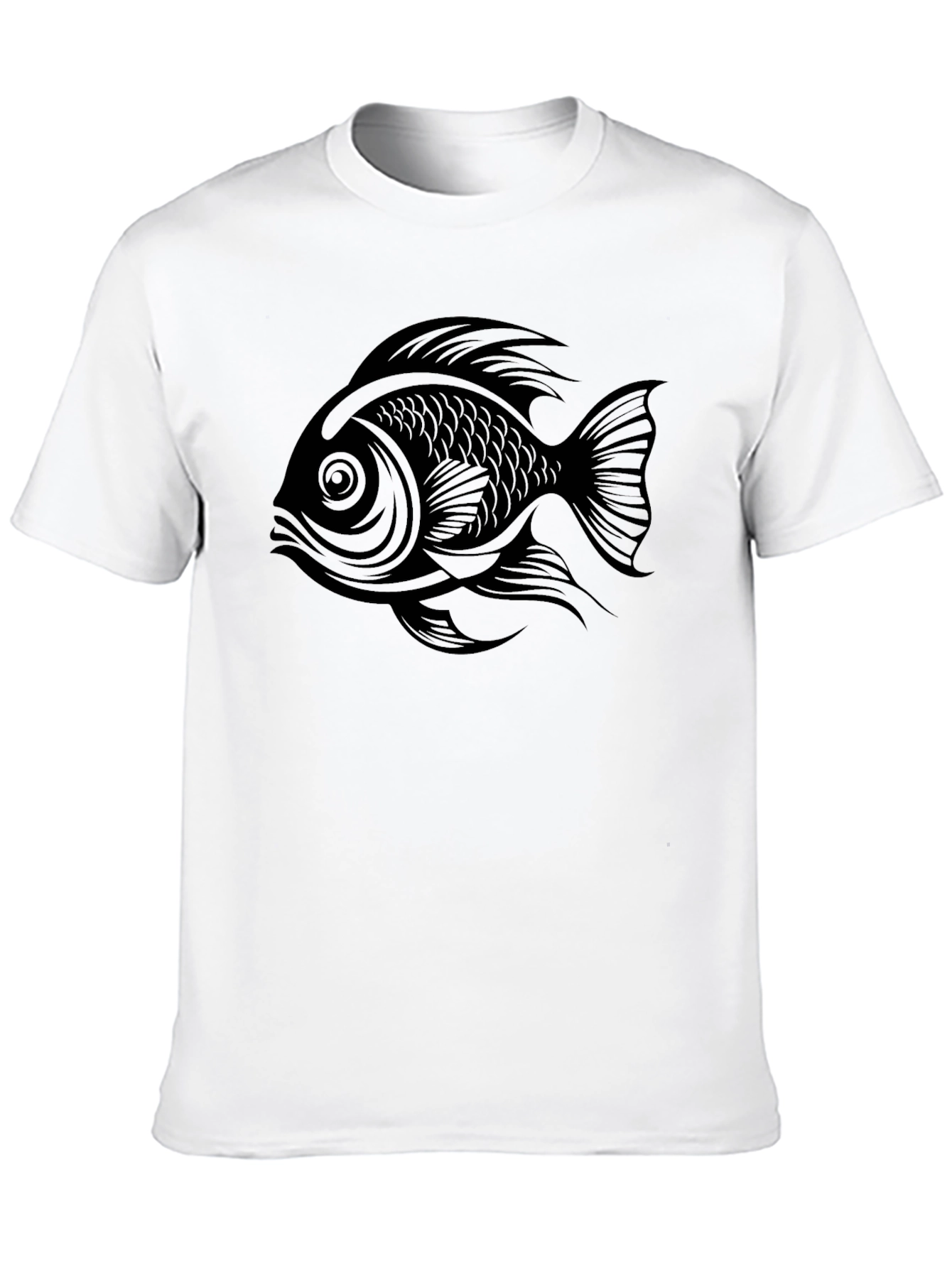 Black Fish Graphic Mens T-Shirt